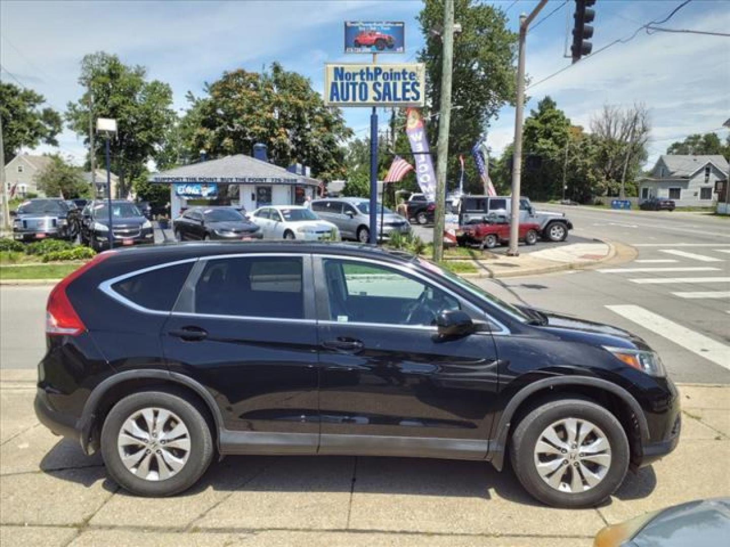 2014 Crystal Black Pearl Honda CR-V EX-L (2HKRM4H71EH) with an 2.4L 2.4L I4 185hp 163ft. lbs. Sequential Multiport Fuel Injection engine, 5-Speed Automatic transmission, located at 5505 N. Summit St., Toledo, OH, 43611, (419) 729-2688, 41.654953, -83.530014 - Photo#0