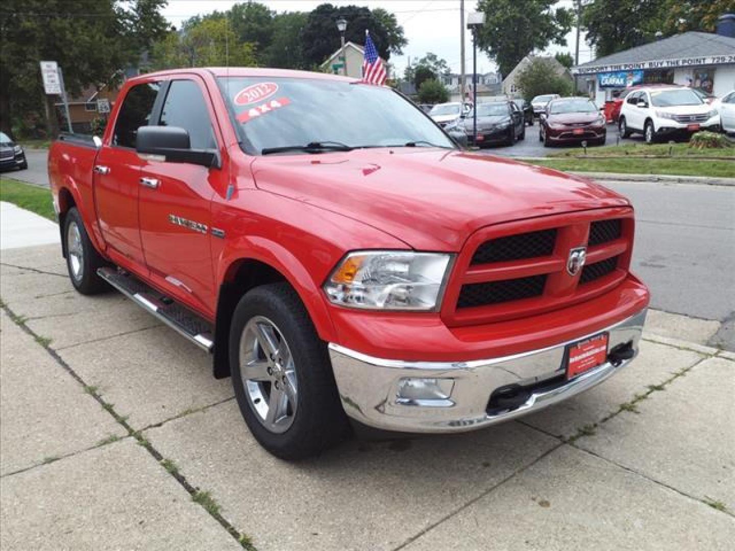 2012 Flame Red Clear Coat/Mineral Gray Metallic Clear C RAM 1500 4x4 Outdoorsman (1C6RD7LT9CS) with an 5.7L HEMI 5.7L V8 390hp 407ft. lbs. Sequential Multiport Fuel Injection engine, 6-Speed Automatic transmission, located at 5505 N. Summit St., Toledo, OH, 43611, (419) 729-2688, 41.654953, -83.530014 - Photo#15