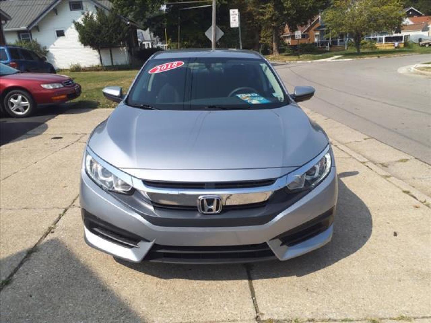 2018 Lunar Silver Metallic Honda Civic LX (2HGFC2F55JH) with an 2.0L 2.0L I4 158hp 138ft. lbs. Sequential Multiport Fuel Injection engine, CVT transmission, located at 5505 N. Summit St., Toledo, OH, 43611, (419) 729-2688, 41.654953, -83.530014 - Photo#13