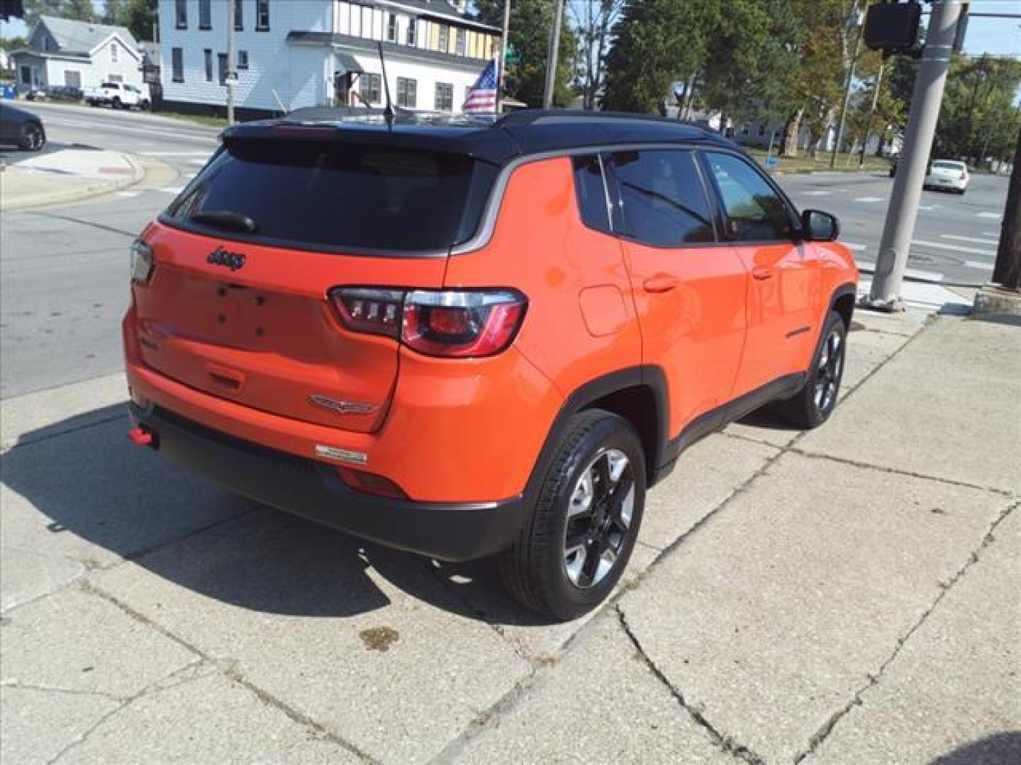 2018 Spitfire Orange Clear Coat Jeep Compass 4x4 Trailhawk (3C4NJDDB4JT) with an 2.4L Tigershark 2.4L I4 180hp 175ft. lbs. Sequential Multiport Fuel Injection engine, 9-Speed Shiftable Automatic transmission, located at 5505 N. Summit St., Toledo, OH, 43611, (419) 729-2688, 41.654953, -83.530014 - Photo#24