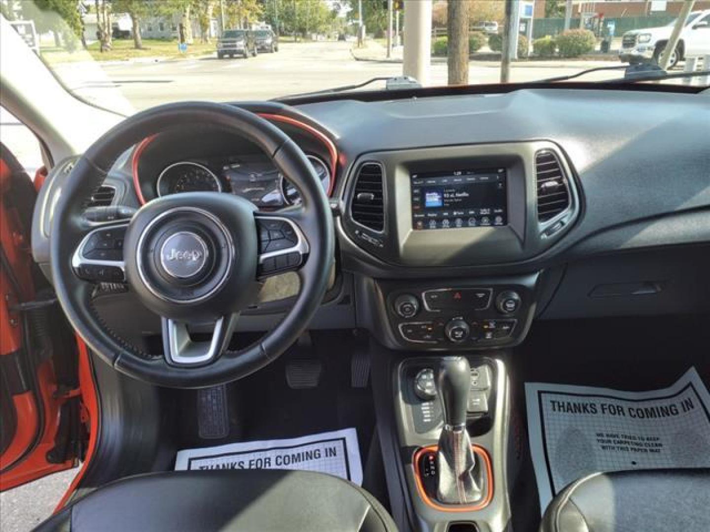 2018 Spitfire Orange Clear Coat Jeep Compass 4x4 Trailhawk (3C4NJDDB4JT) with an 2.4L Tigershark 2.4L I4 180hp 175ft. lbs. Sequential Multiport Fuel Injection engine, 9-Speed Shiftable Automatic transmission, located at 5505 N. Summit St., Toledo, OH, 43611, (419) 729-2688, 41.654953, -83.530014 - Photo#4