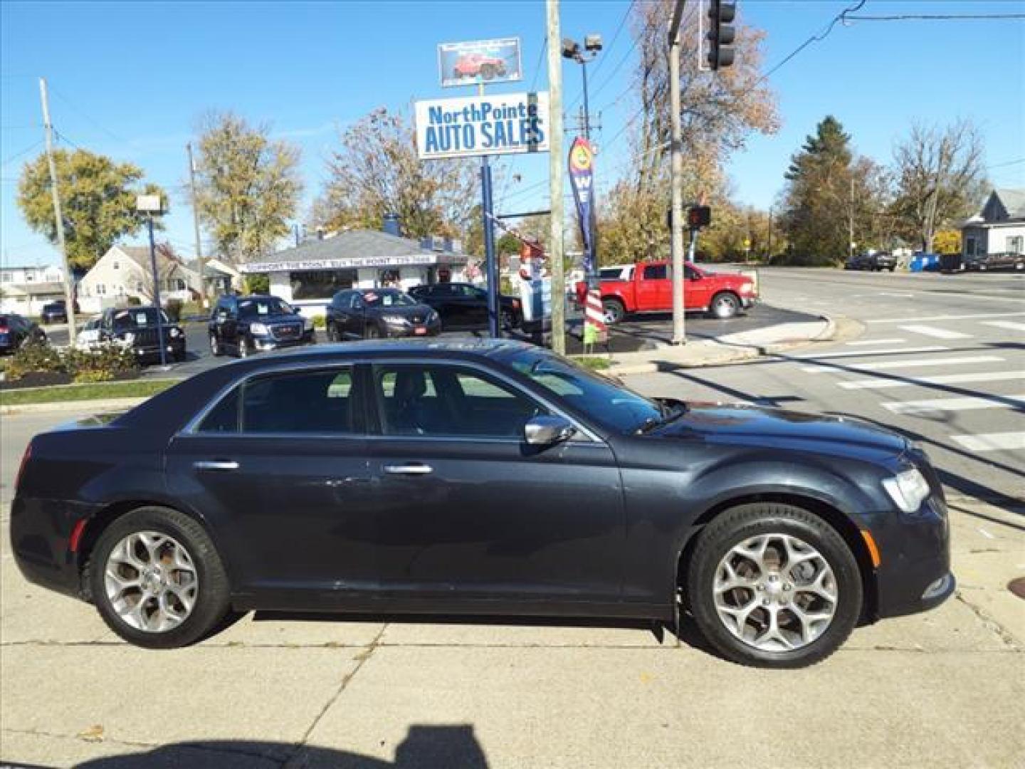 2016 Maximum Steel Metallic Clear Coat Par Chrysler 300 AWD C Platinum (2C3CCASG3GH) with an 3.6L Pentastar 3.6L V6 292hp 260ft. lbs. Sequential Multiport Fuel Injection engine, 8-Speed Shiftable Automatic transmission, located at 5505 N. Summit St., Toledo, OH, 43611, (419) 729-2688, 41.654953, -83.530014 - Photo#0