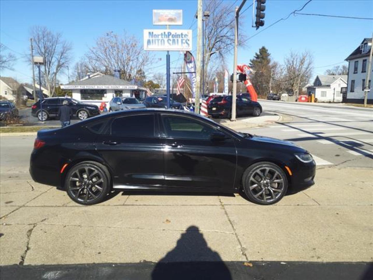 2015 Black Clear Coat Px8 Chrysler 200 AWD S (1C3CCCDG4FN) with an 3.6L 3.6L V6 295hp 262ft. lbs. Sequential Multiport Fuel Injection engine, 9-Speed Shiftable Automatic transmission, located at 5505 N. Summit St., Toledo, OH, 43611, (419) 729-2688, 41.654953, -83.530014 - Photo#0