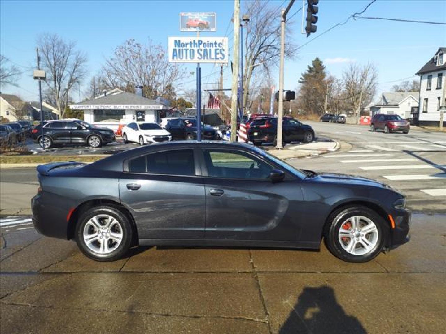 2019 Granite Pearl Coat Pau Dodge Charger SXT (2C3CDXBG1KH) with an 3.6L Pentastar 3.6L V6 292hp 260ft. lbs. Sequential Multiport Fuel Injection engine, 8-Speed Shiftable Automatic transmission, located at 5505 N. Summit St., Toledo, OH, 43611, (419) 729-2688, 41.654953, -83.530014 - Photo#0