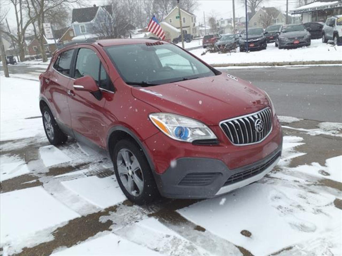 2014 Ruby Red Metallic Gcs Buick Encore AWD Base (KL4CJESB3EB) with an 1.4L Ecotec 1.4L Turbo I4 138hp 148ft. lbs. Sequential Multiport Fuel Injection engine, 6-Speed Shiftable Automatic transmission, located at 5505 N. Summit St., Toledo, OH, 43611, (419) 729-2688, 41.654953, -83.530014 - Photo#17